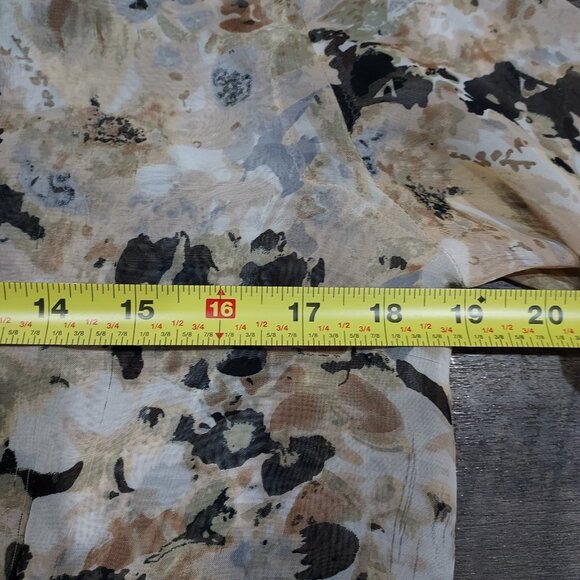 Nicola Woman Sheer Blouse with Ruffled Sleeves and Crinkle Tank Set Small - Picture 7 of 10